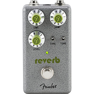 Fender Hammertone Reverb Effects Pedal Gray And Green for sale