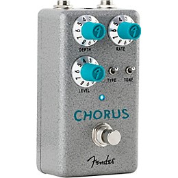 Open Box Fender Hammertone Chorus Effects Pedal Level 1 Gray and Aqua