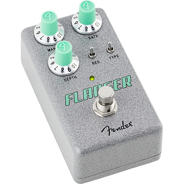 Fender Hammertone Flanger Effects Pedal Gray and Mint