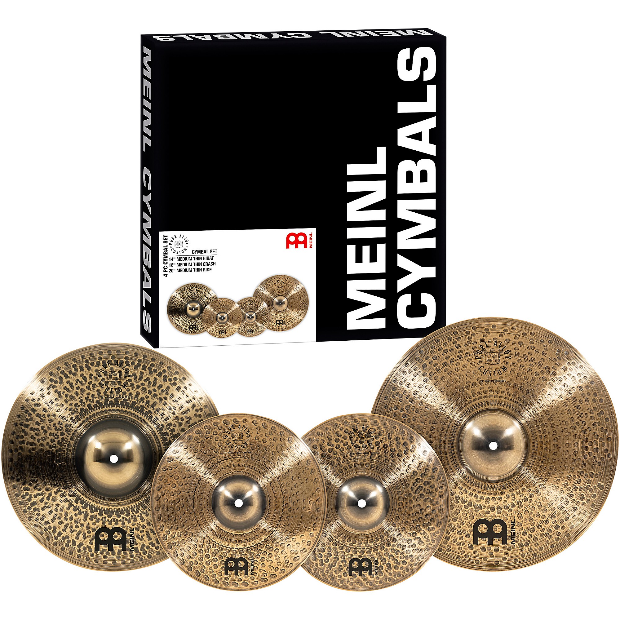 MEINL Pure Alloy Custom Cymbal Set | Guitar Center