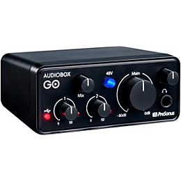 PreSonus AudioBox GO Ultra-Compact Mobile 2x2 USB Audio Interface