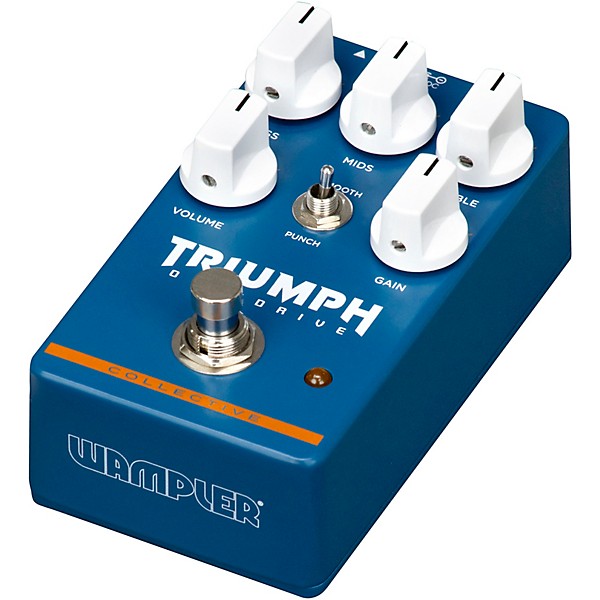 Wampler Collective Triumph Overdrive Effects Pedal Blue
