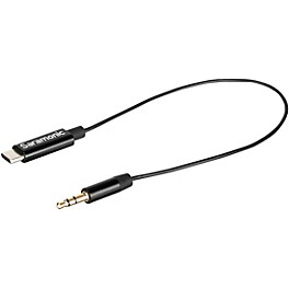 Saramonic SR-C2001 3.5mm Male TRS to USB-C Stereo or Mono Microphone & Audio Adapter Cable 9"