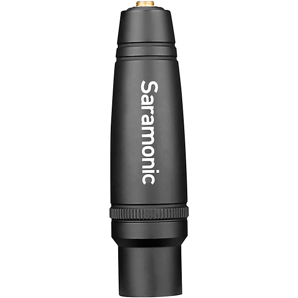 Saramonic C-XLR+ 3.5mm Female TRS to XLR Male Audio Adapter with Phantom Power to Plug-In-Power Converter for Pro Cameras,...