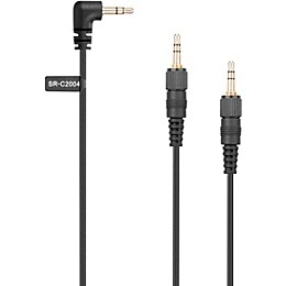 Saramonic SR-C2004 Dual Locking 3.5mm to Single Right-Angled 3.5mm Output Y Cable for Wireless Receivers & more
