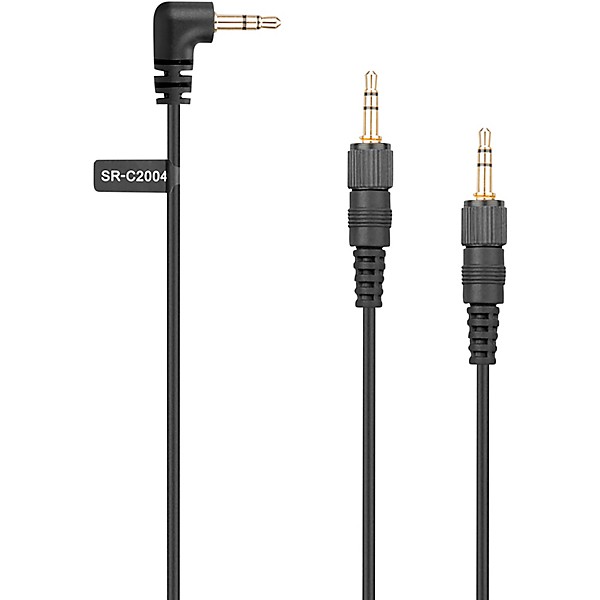 Saramonic SR-C2004 Dual Locking 3.5mm to Single Right-Angled 3.5mm Output Y Cable for Wireless Receivers & more