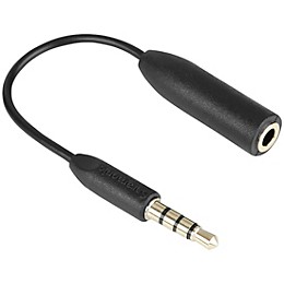 Saramonic SR-UC201 1/8" (3.5mm) Female TRS Microphone Adapter Cable to 1/8" (3.5mm) Male TRRS for iPhone, iPad, & Android Smartphones & Tablets