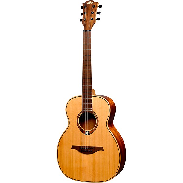 Lag Guitars Tramontane Travel Series Acoustic Guitar Red Cedar and Mahogany Natural