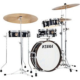 TAMA Club-JAM 4-Piece Pancake Ki... TAMA Club-JAM 4-Piece Pancake Kit With 18" Bass Drum Hairline Black Chrome Shell Hardware