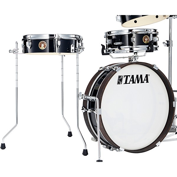 TAMA Club-JAM 4-Piece Pancake Kit With 18" Bass Drum Hairline Black Chrome Shell Hardware