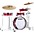 TAMA Club-JAM 4-Piece Pancake Ki... TAMA Club-JAM 4-Piece Pancake Kit With 18" Bass Drum Burnt Red Mist Chrome Shell Hardware