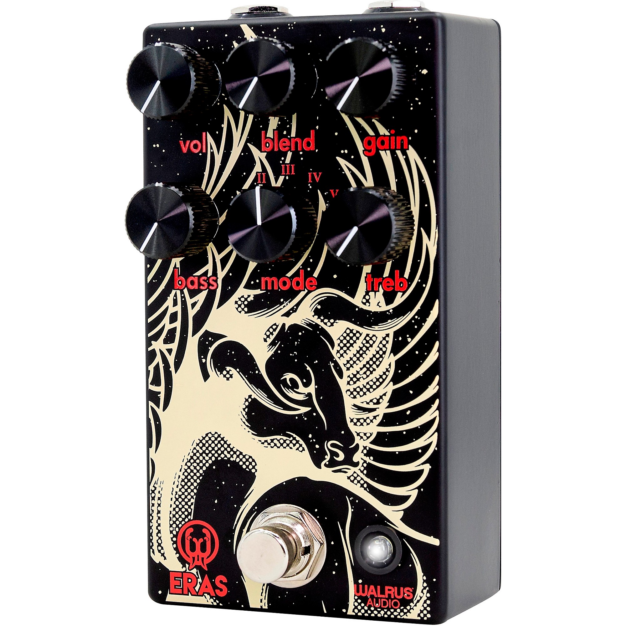 Walrus Audio Eras Five-State Distortion Obsidian Series Effects Pedal Black