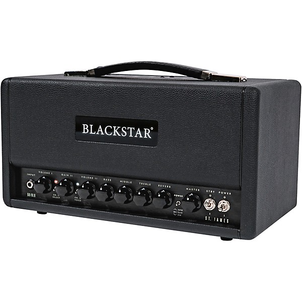 Open Box Blackstar St. James 50 6L6 50W Tube Guitar Head Level 1 Black