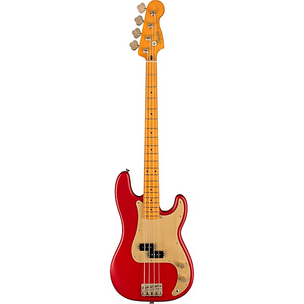 Open Box Squier 40th Anniversary Precision Bass Vintage Edition Level 2 Satin Dakota Red 197881128272