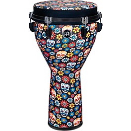 MEINL Jumbo Djembe with Matching Synthetic... MEINL Jumbo Djembe with Matching Synthetic Designer Head 12 in. Day of the Dead