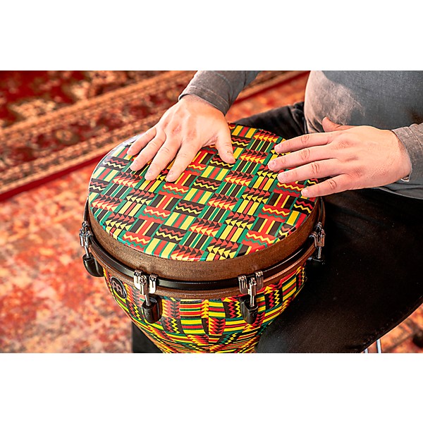 MEINL Jumbo Djembe with Matching Synthetic Designer Head 14 in. Simbra