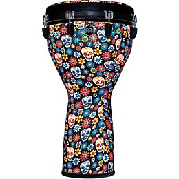 MEINL Jumbo Djembe with Matching Synthetic Designer Head 14 in. Day of the Dead