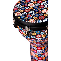 MEINL Jumbo Djembe with Matching Synthetic Designer Head 14 in. Day of the Dead