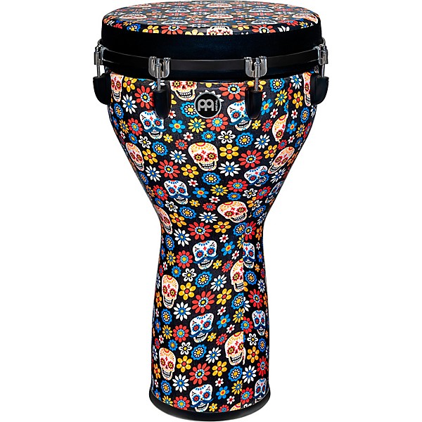 MEINL Jumbo Djembe with Matching Synthetic Designer Head 14 in. Day of the Dead