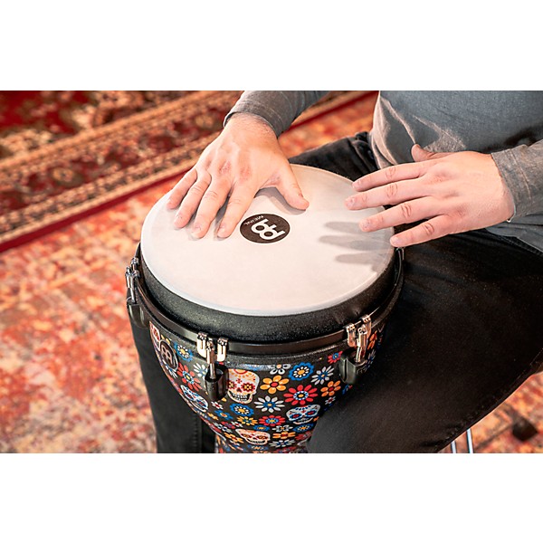 MEINL Jumbo Djembe 12 in. Day of the Dead | Guitar Center