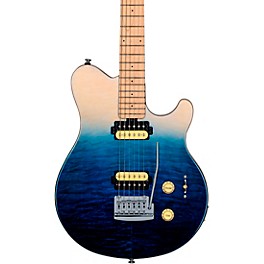 Sterling by Music Man Axis Quilted Maple Electric G... Sterling by Music Man Axis Quilted Maple Electric Guitar Spectrum Blue