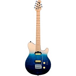 Sterling by Music Man Axis Quilted Maple Electric Guitar Spectrum Blue