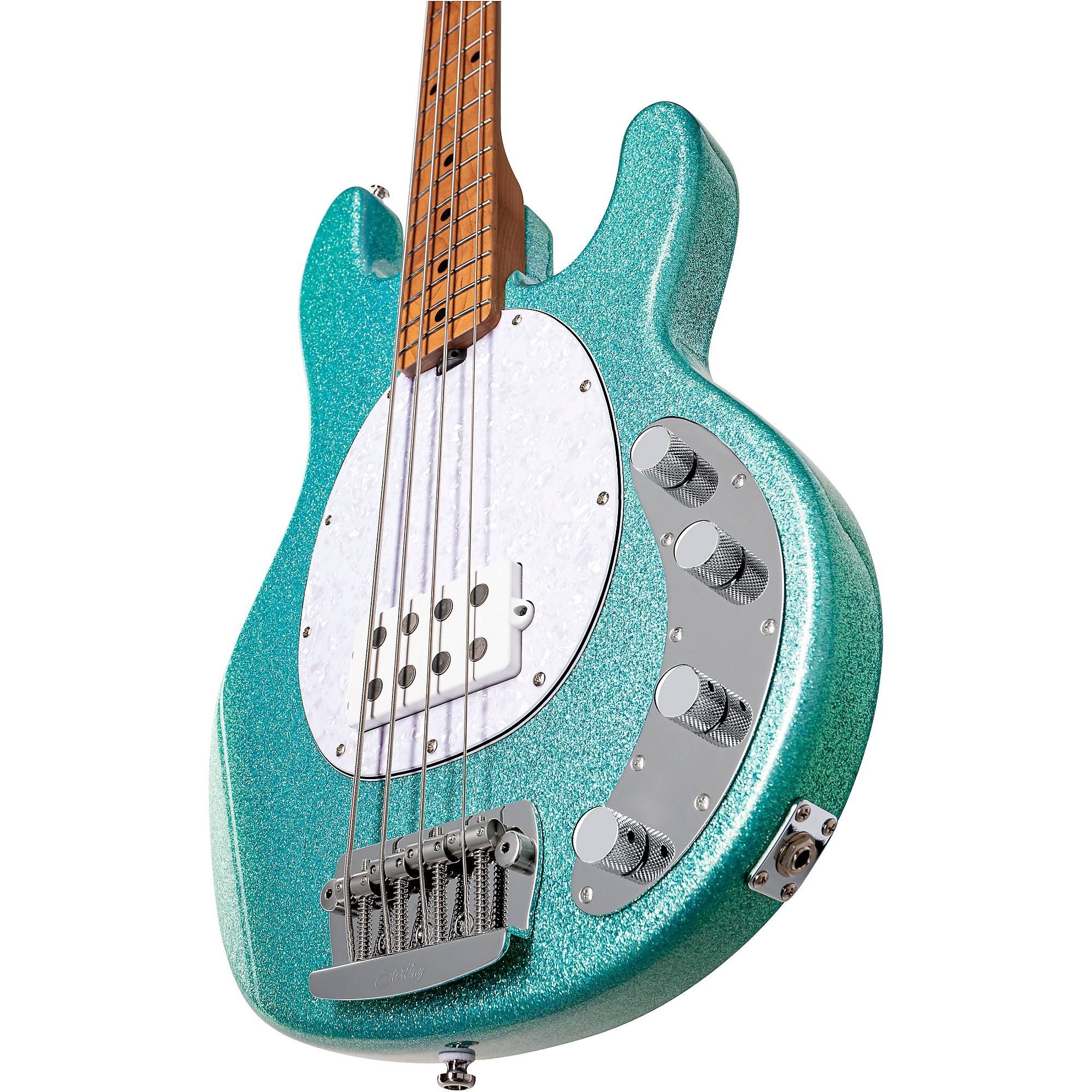 Sterling by Music Man StingRay Ray34 Sparkle Electric Bass Seafoam 