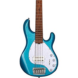 Sterling by Music Man StingRay Ray35 Sparkle 5-String Electric Bass Blue Sparkle