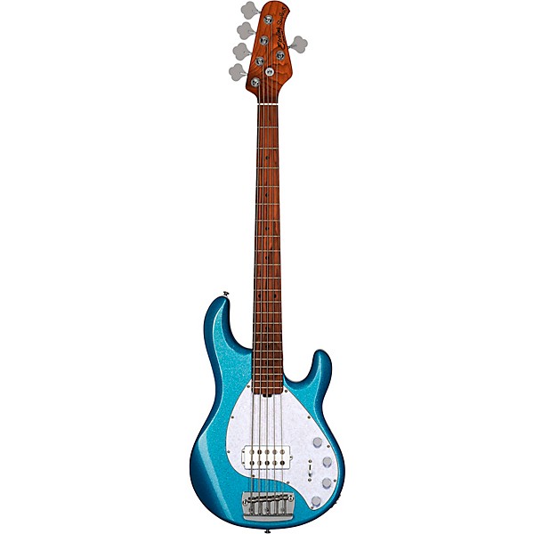 Sterling by Music Man StingRay Ray35 Sparkle 5-String Electric Bass Blue Sparkle