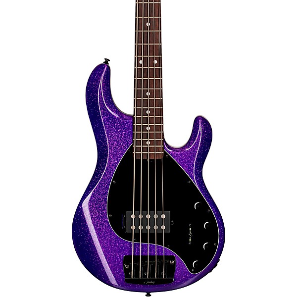 Sterling by Music Man StingRay Ray35 Sparkle 5-String Electric Bass Purple Sparkle