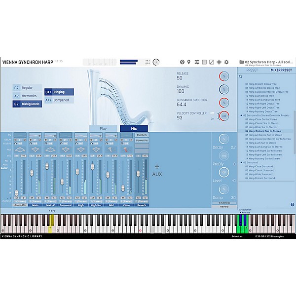 Vienna Symphonic Library Synchron Harp Standard Library Plug-In
