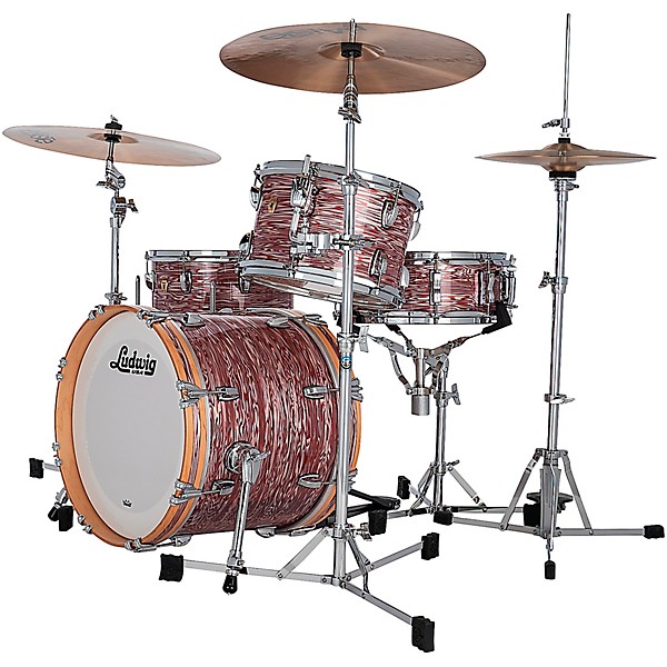 Ludwig Classic Maple 3-Piece Jazzette Shell Pack With 18" Bass Drum Pink Oyster