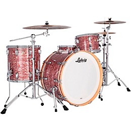 Ludwig Classic Maple 3-Piece Pro Beat Shell Pack With 24" Bass Drum Pink Oyster