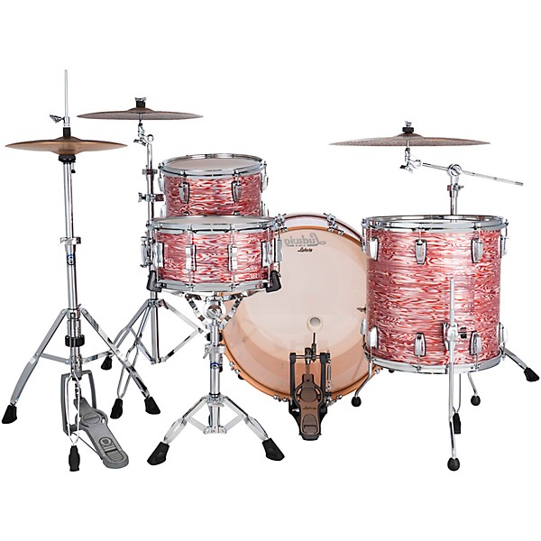 Ludwig Classic Maple 3-Piece Pro Beat Shell Pack With 24" Bass Drum Pink Oyster