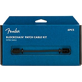 Fender Blockchain Patch Cable Kit Extra Small Black