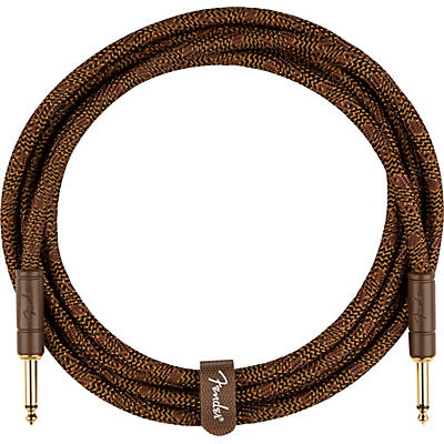 Fender Paramount Acoustic Straight To Straight Instrument Cable 10 Ft. Brown for sale