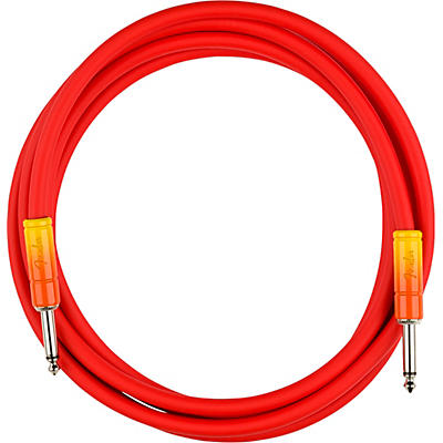 Fender Ombre Straight To Straight Instrument Cable 10 Ft. Tequila Sunrise for sale