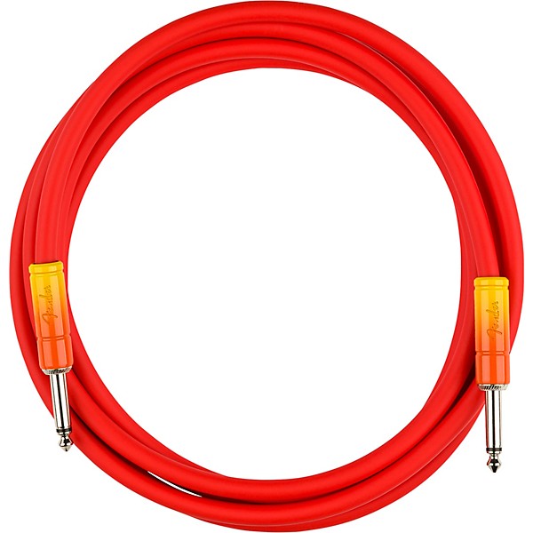 Fender Ombre Straight to Straight Instrument Cable 10 ft. Tequila Sunrise