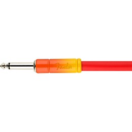 Fender Ombre Straight to Straight Instrument Cable 10 ft. Tequila Sunrise