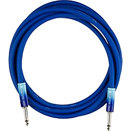 Fender Ombre Straight to Straight Instrument Cable 1... Fender Ombre Straight to Straight Instrument Cable 10 ft. Belair Blue