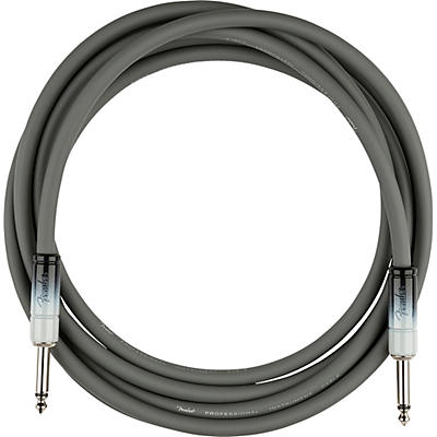 Fender Ombre Straight To Straight Instrument Cable 10 Ft. Silver Smoke for sale
