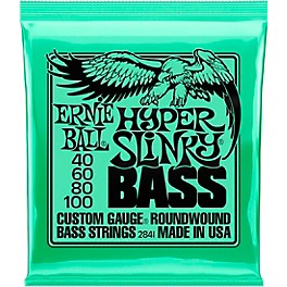 Ernie Ball Hyper Slinky Nickel Wound Electric Bass Strings 40-100