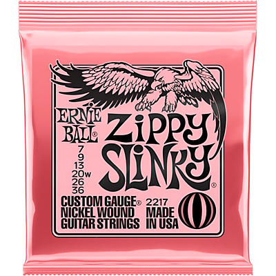 Ernie Ball Zippy Slinky Nickel Wound Electric Guitar Strings 7-36 for sale