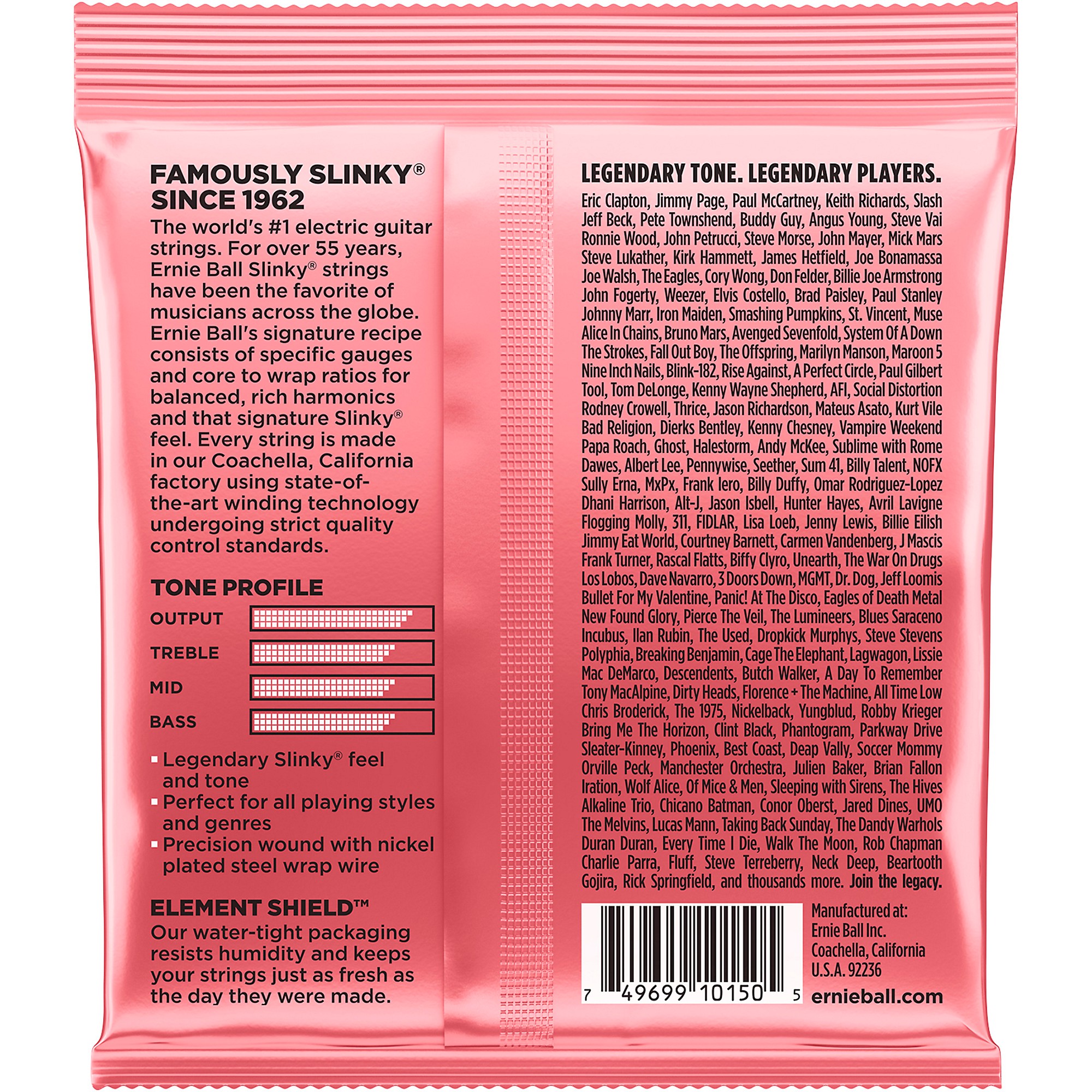 Ernie Ball Zippy Slinky Nickel Wound Electric Guitar Strings