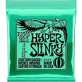 Ernie Ball Hyper Slinky Nickel Wound Electric Guitar Strings 8-42