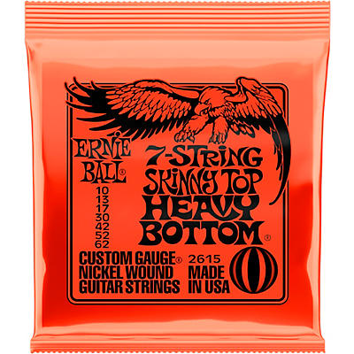Ernie Ball Sthb Nickel Wound 7-String Electric Guitar Strings 10-62 for sale