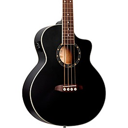 Ortega D7CE 4-String Acoustic Electric Cutaway Bass... Ortega D7CE 4-String Acoustic Electric Cutaway Bass Guitar Satin Black