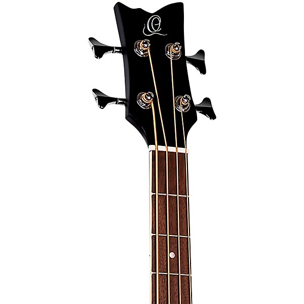 Ortega D7CE 4-String Acoustic Electric Cutaway Bass Guitar Satin Black