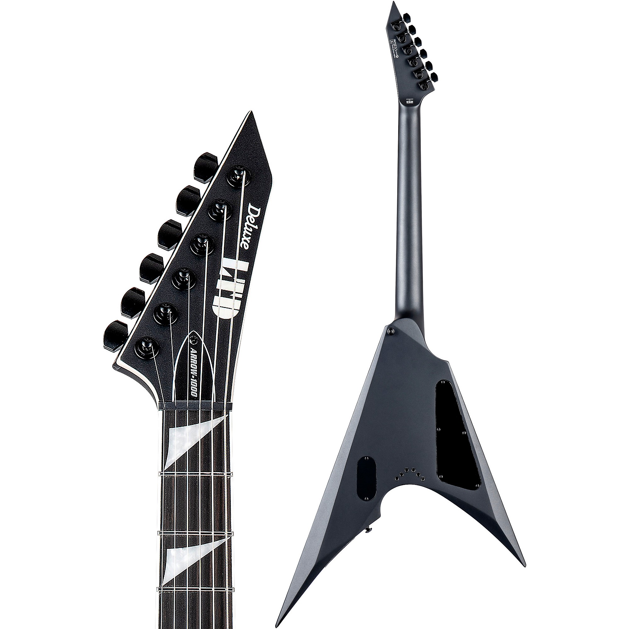 ESP LTD Arrow-1000NT Left-Handed Electric Guitar Charcoal Metallic
