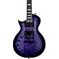 ESP LTD EC-1000 Quilted Maple Left-Handed Electric Guitar See Thru Purple thumbnail